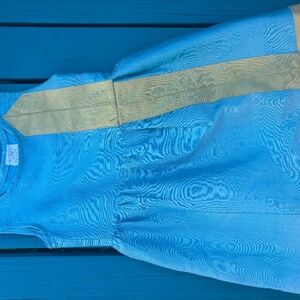 1/1 upsycled handmade childrens dress (vintage 1970's silk fabric)